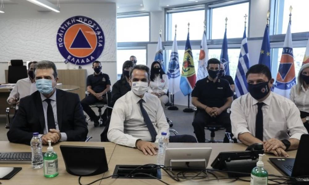 O Μητσοτάκης στο νέο υπερσύγχρονο κτίριο της Πολιτικής Προστασίας: «Μπορούμε να είμαστε οι καλύτεροι»